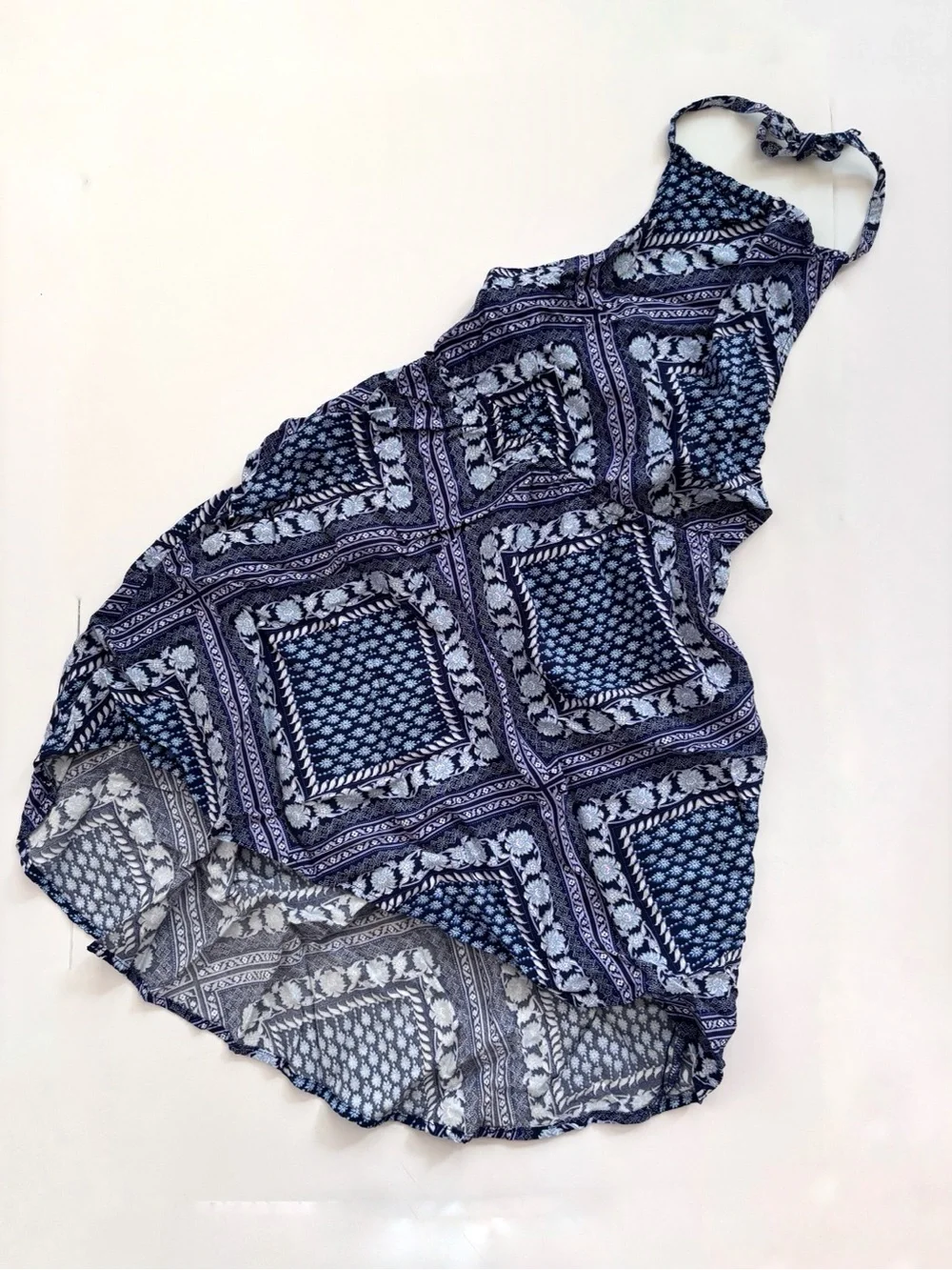 The Children's Place Navy Blue Patterned Halter Sundress Size 5